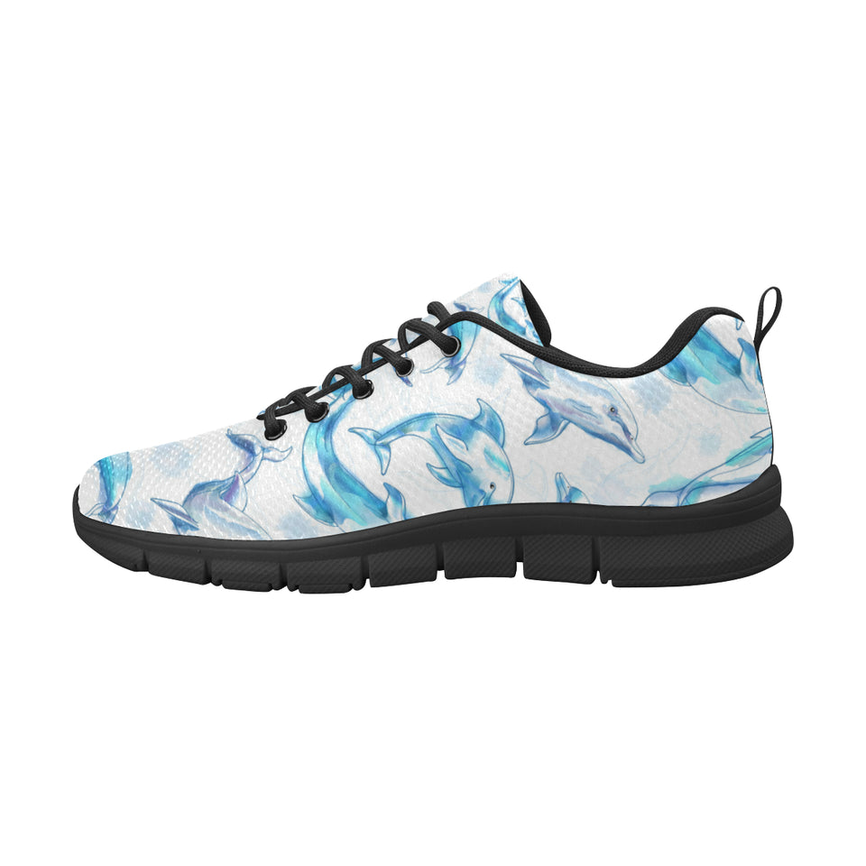Watercolor dolphin pattern Men's Sneaker Shoes
