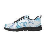 Watercolor dolphin pattern Men's Sneaker Shoes