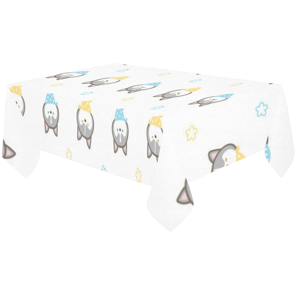 Cute Siberian Husky pattern Tablecloth
