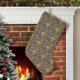 Music Notes Pattern Print Design 05 Christmas Stocking