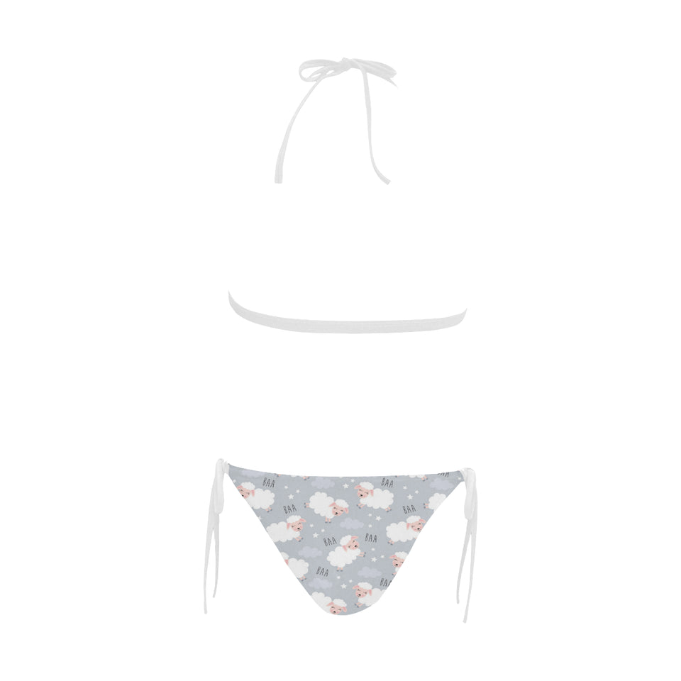 Sweet dreams sheep pattern Sexy Bikinis Two-Piece Swimsuits