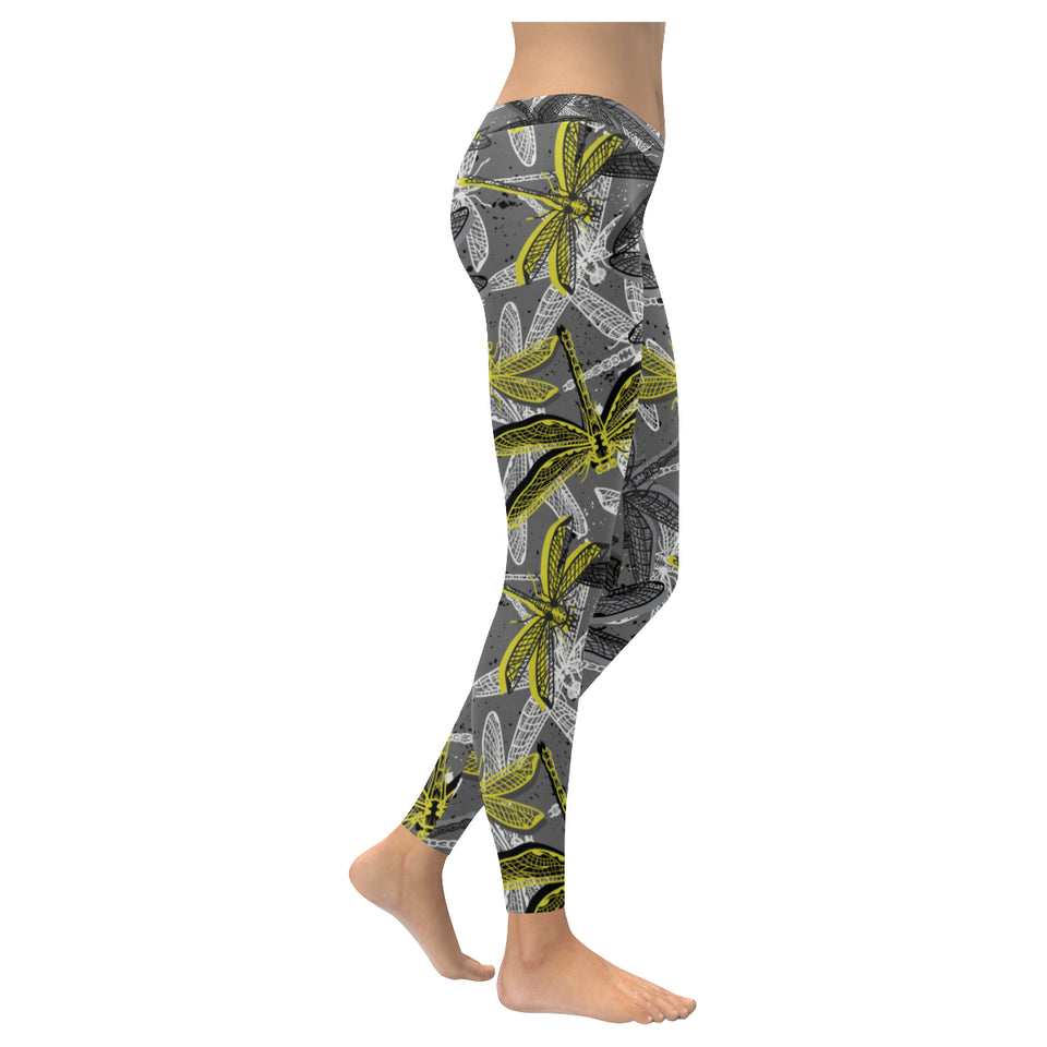 Hand drawn dragonfly pattern Women's Legging Fulfilled In US