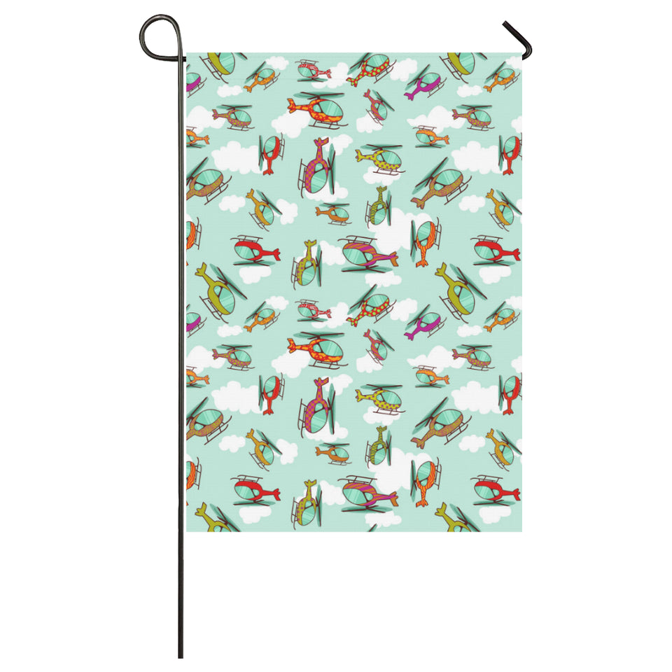 Helicopter design pattern House Flag Garden Flag