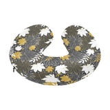 Beautiful gold autumn maple leaf pattern U-Shaped Travel Neck Pillow