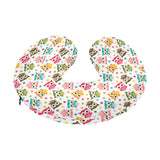 Color cute owl pattern U-Shaped Travel Neck Pillow