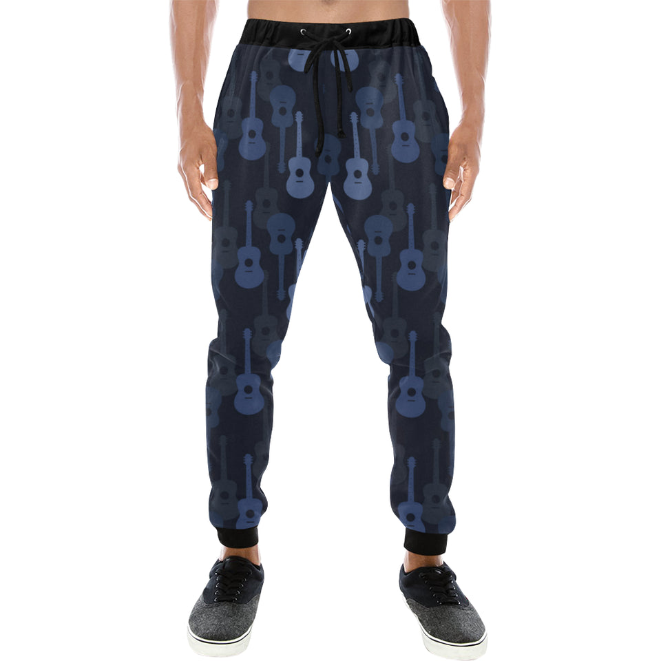 Blue Theme guitar pattern Unisex Casual Sweatpants