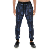 Blue Theme guitar pattern Unisex Casual Sweatpants