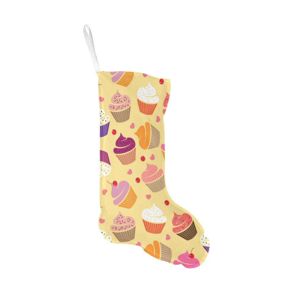 cake cupcake heart cherry pattern Christmas Stocking
