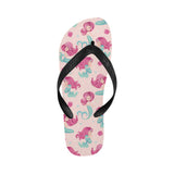 Cute little mermaid pattern Unisex Flip Flops