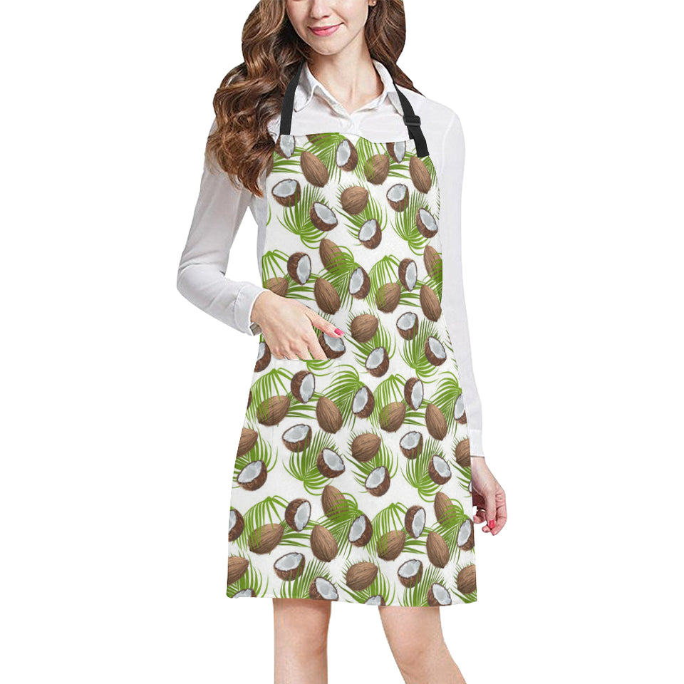 Coconut Pattern Print Design 04 All Over Print Adjustable Apron