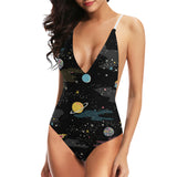 space pattern Women's One-Piece Swimsuit