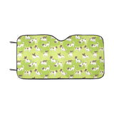 Jack Russel Pattern Print Design 01 Car Sun Shade