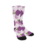 Cute Grape pattern Crew Socks