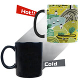 Hand drawn windmill pattern Morphing Mug Heat Changing Mug