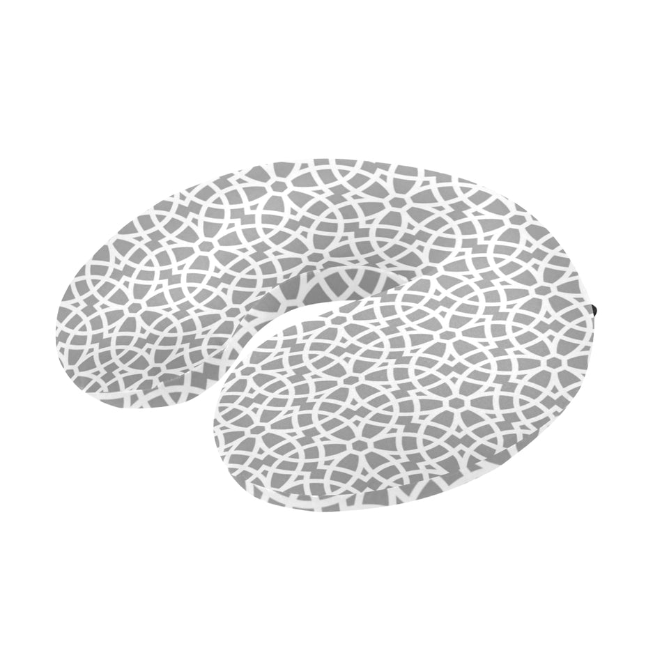 arabic gray pattern U-Shaped Travel Neck Pillow