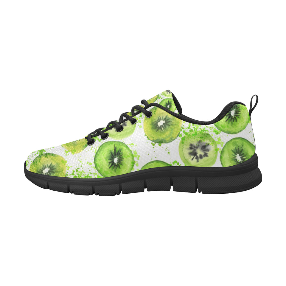Watercolor kiwi pattern Women's Sneaker Shoes