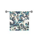 Japanese wave pattern Bath Towel