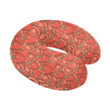 Red Tomato Pattern U-Shaped Travel Neck Pillow