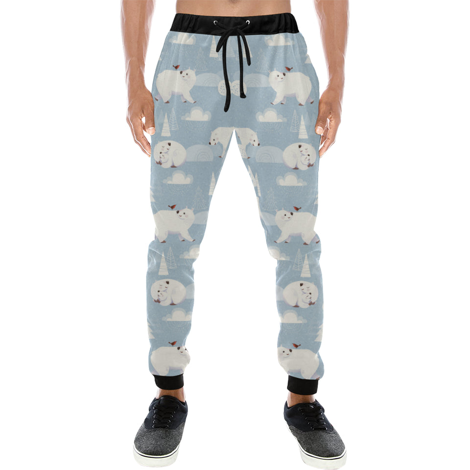 Cute polar bears Christmas decoration pattern Unisex Casual Sweatpants