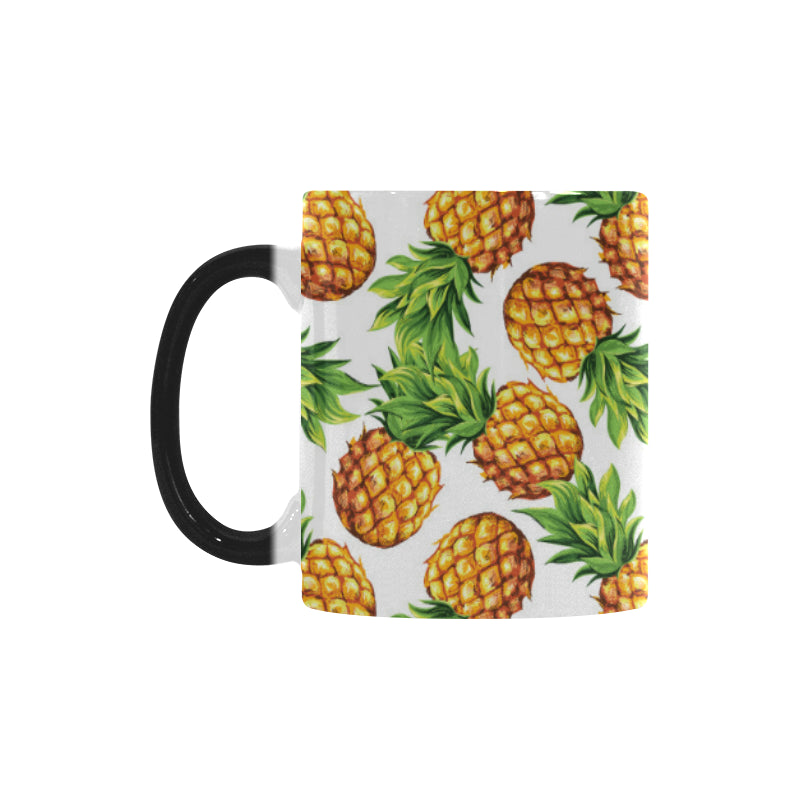 Pineapples design pattern Morphing Mug Heat Changing Mug