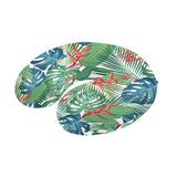 heliconia palm and monstera  leaves pattern U-Shaped Travel Neck Pillow