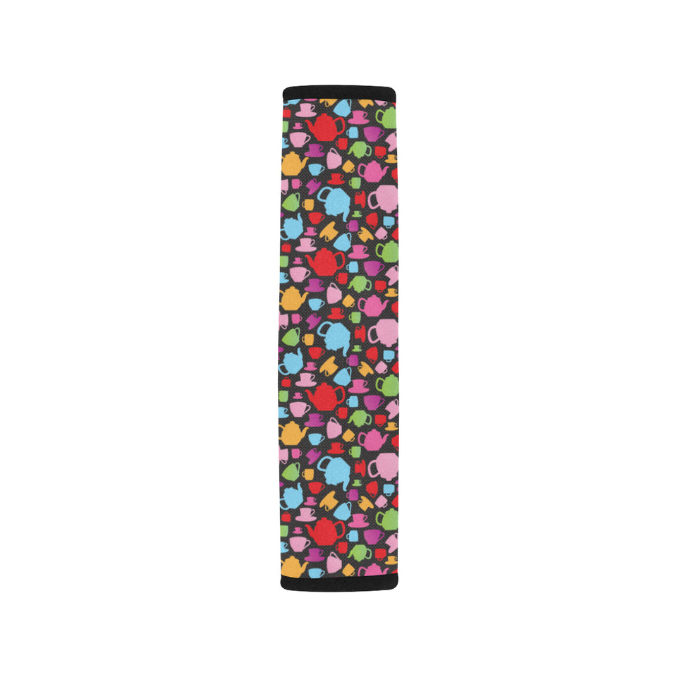 Tea pots Pattern Print Design 01 Car Seat Belt Cover