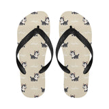 Cute Siberian Husky Unisex Flip Flops