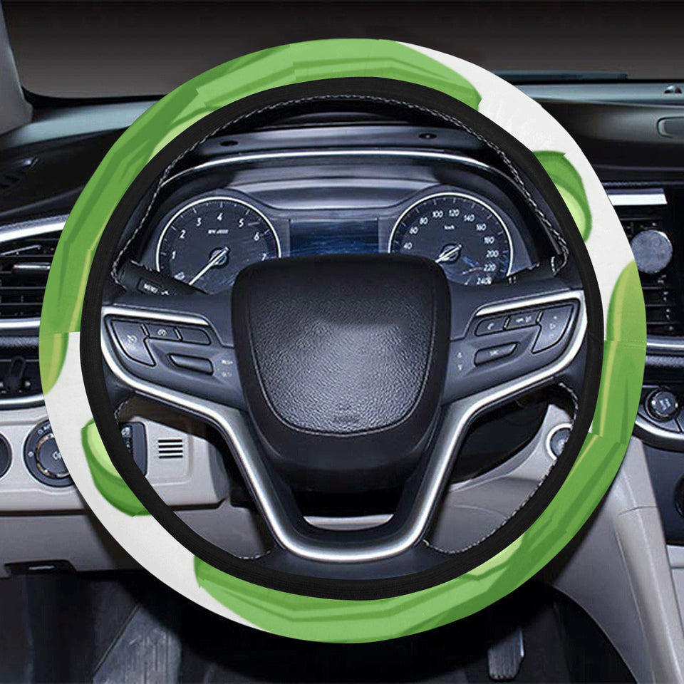 cucumber whole slices pattern Car Steering Wheel Cover