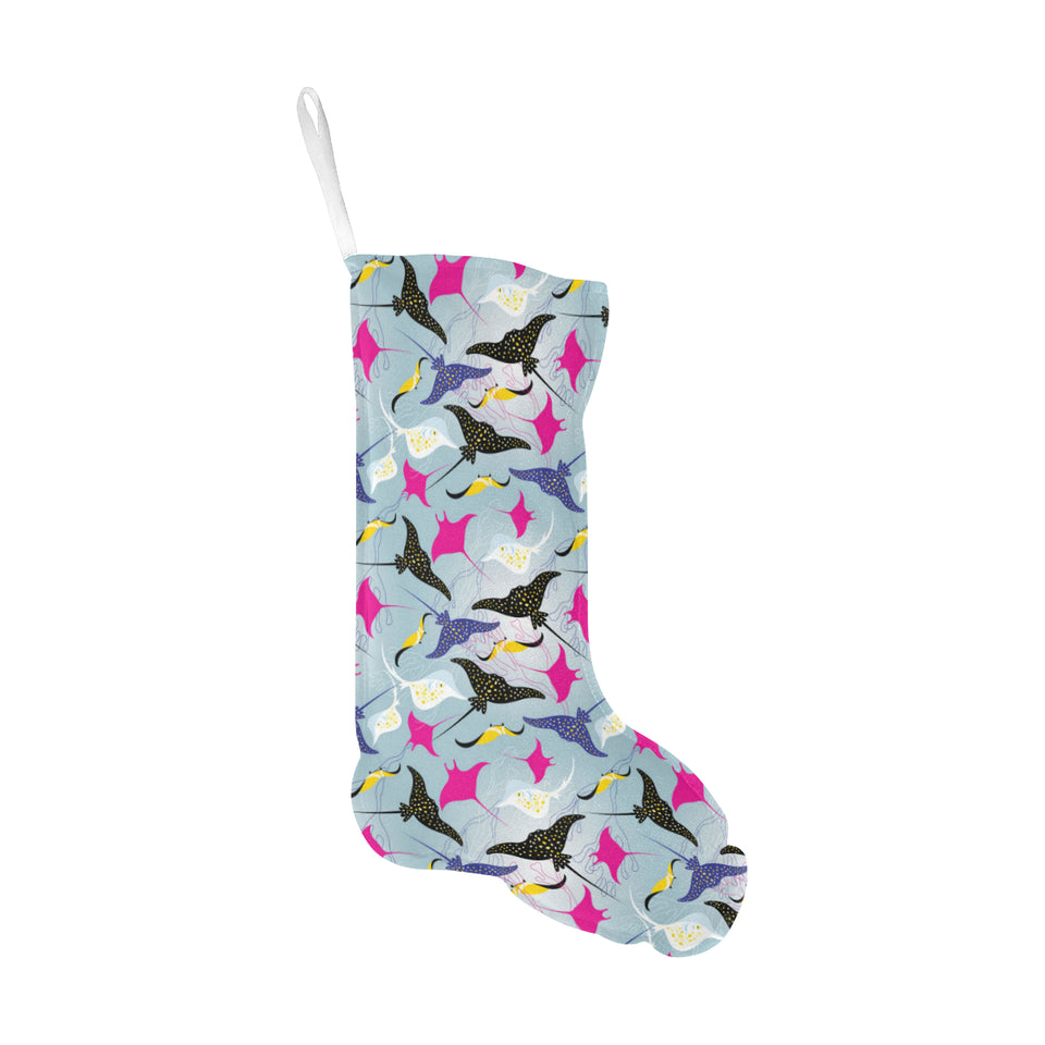 Stingray Pattern Print Design 01 Christmas Stocking