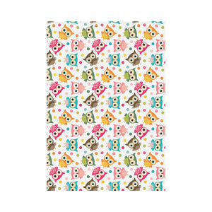 Color cute owl pattern House Flag Garden Flag