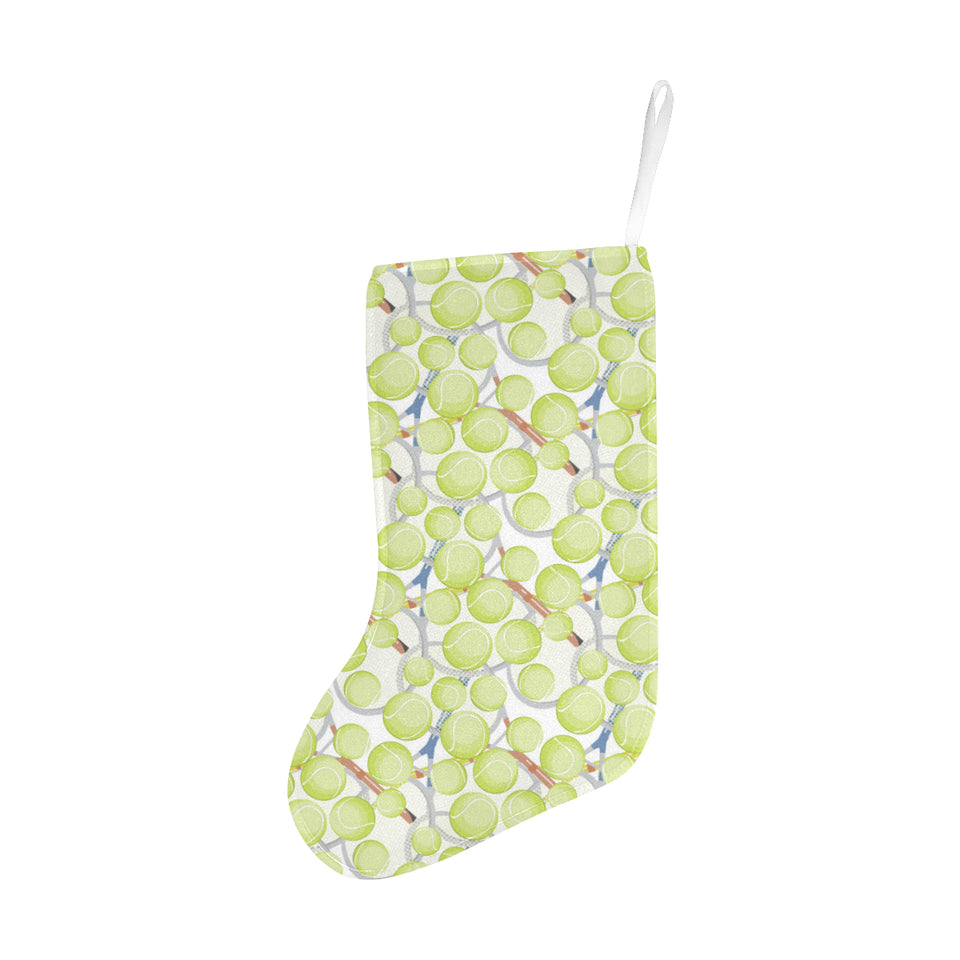 Tennis Pattern Print Design 01 Christmas Stocking
