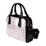 Watercolor pink heart pattern Shoulder Handbag
