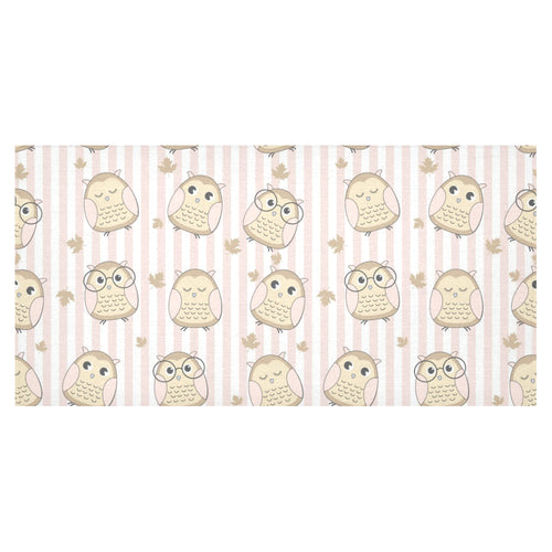 cute owl leaf Tablecloth