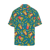 French fries red paper box pattern Men's All Over Print Hawaiian Shirt