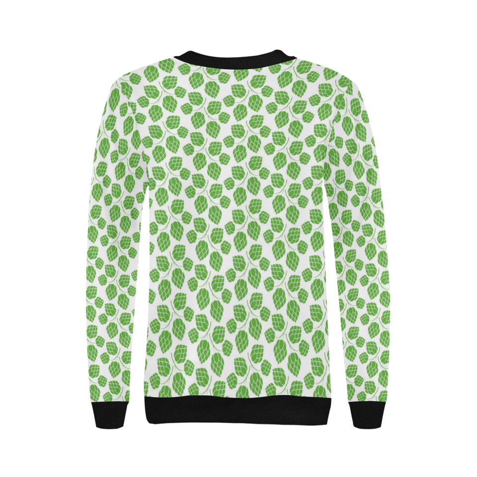 Hop pattern background Women's Crew Neck Sweatshirt