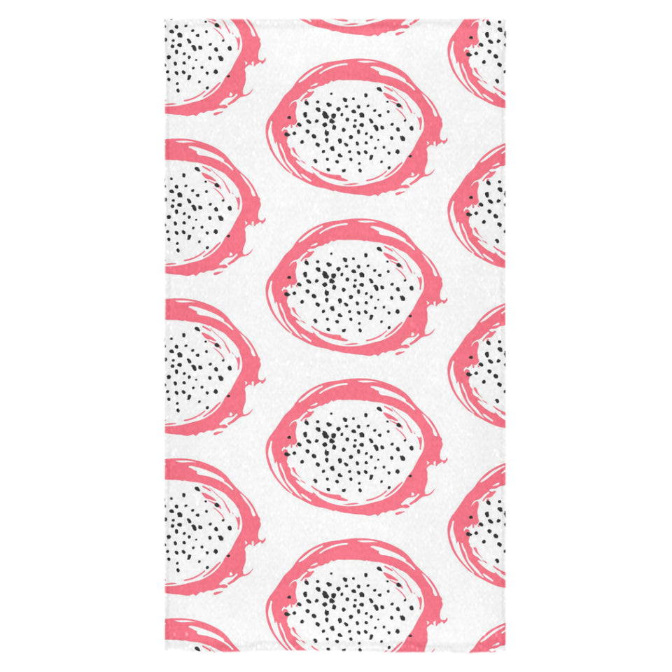 Hand drawn dragon fruit Bath Towel