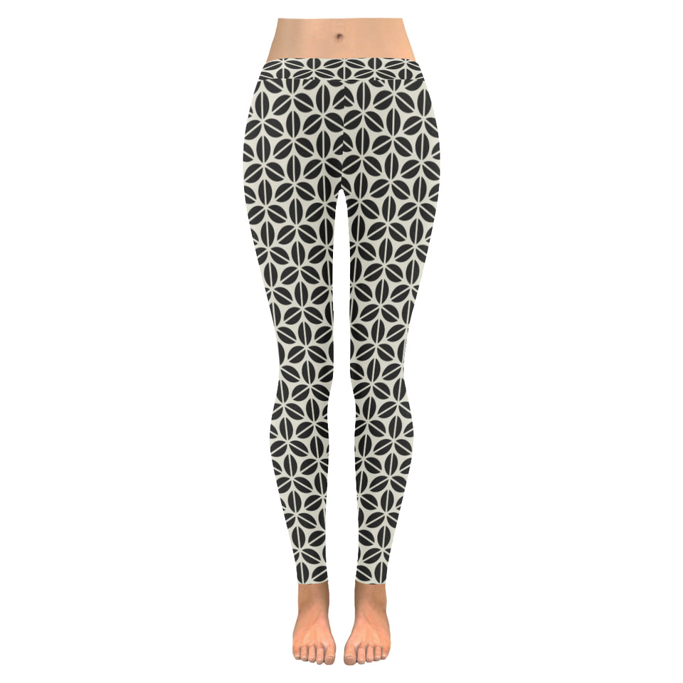 Coffee bean abstract modern pattern Women's Legging Fulfilled In US