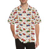 Corgi Christmas Pattern Men's All Over Print Hawaiian Shirt
