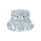 Cute polar bears Christmas decoration pattern Unisex Bucket Hat