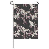 Japanese crane pink sakura pattern House Flag Garden Flag