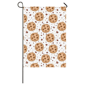 chocolate chip cookie pattern House Flag Garden Flag