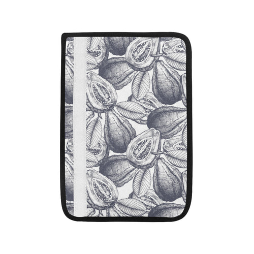 Guava tropical hand drawn pattern Car Seat Belt Cover