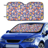 Goldfish Pattern Print Design 04 Car Sun Shade