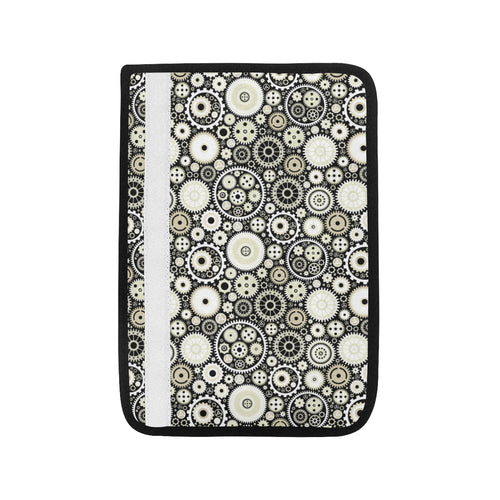 Gear Pattern Print Design 02 Car Seat Belt Cover