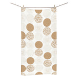 Gold Texture mushroom pattern Bath Towel