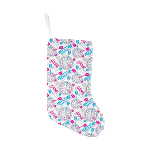 Darts Pattern Print Design 01 Christmas Stocking