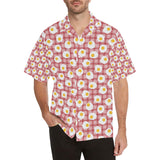 Fried Eggs Pattern Print Design 03 Men's All Over Print Hawaiian Shirt (Model T58)