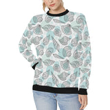 Shell polynesian tribal Women's Crew Neck Sweatshirt