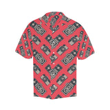 Camera Pattern Print Design 05 Men's All Over Print Hawaiian Shirt (Model T58)