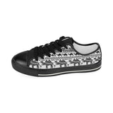 Camel polynesian tribal pattern Kids' Boys' Girls' Low Top Canvas Shoes Black